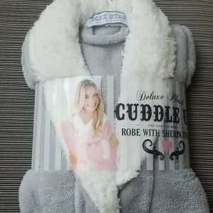 Blue Star Clothing Company robe with sherpa trim